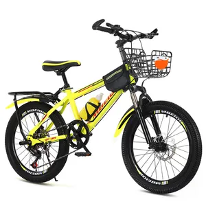 18 20 22 24 pouces 6 vitesses frein à disque Sport de montagne jeunesse panier à vélo pour enfants inclus vélos pour enfants vélo pour garçons filles