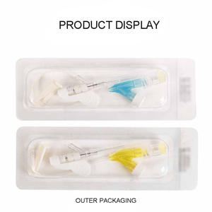 Y-प्रकार डिस्पोजेबल 22 ग्राम/24 ग्राम बाँझ प्लास्टिक जलसेक प्रतिधारण सुई प्लास्टिक ट्यूब परिधीय रक्त संग्रह कॉस्मेटिक के लिए - Product Image 5