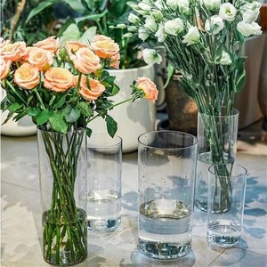 <strong>Small</strong> Tall Acrylic Clear Taper Hurricane Flower <strong>Vase</strong> for Wedding Decoration &amp; Supplies Table Centerpiece - Product Image 4