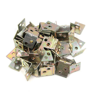 Support d'angle de type L 25 mm x 17 mm en alliage de zinc, connecteur de meubles pour la réparation de tables, chaises et tiroirs - Product Image 1