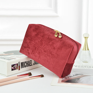 Semplice design Multi-colore di velluto trapuntato pochette per il trucco con motivo a caramella <span class=keywords><strong>porta</strong></span> pennelli ottagonali alla moda - Product Image 5