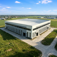 Entrepôt en structure légère préfabriquée en acier PEB sur mesure, atelier industriel préfabriqué en ossature métallique