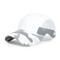 Gorra de Béisbol de 7 Paneles con Malla de Camuflaje, para Adultos, Unisex, Transpirable, con Logotipo Personalizado, para Verano y Actividades al Aire Libre