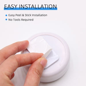 Alarm Pintu Jendela Pintar Dua Tingkat Sensitivitas yang Dapat Disesuaikan, Detektor Getaran Gempa Bumi, Desain Portabel ABS untuk Rumah, Kantor, Hotel - Product Image 4