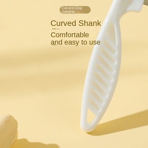 Peine de Dientes Densos para Limpieza y Belleza de Mascotas, Peine para Eliminar Pelo Suelto de Gatos y Perros, Peine de Masaje de Acero Inoxidable para Eliminar Pulgas - Product Image 5