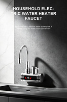 Robinet mélangeur d'eau chaude/froide instantanée électrique moderne Fapully en acier inoxydable 304, robinet électrique instantané mural