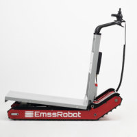 Chariot de manutention électrique pliable et portable EmssRobot-Nano à quatre roues en aluminium robuste pour la mobilité, capacité 300 kg, pour la montée d'escaliers et le transport d'outils