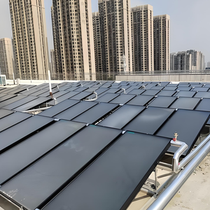 Collecteurs solaires à plaques plates en acier inoxydable bleu à haute efficacité, panneaux solaires thermiques à économie d'énergie pour la <span class=keywords><strong>maison</strong></span>, l'hôtel, l'utilisation en extérieur - Product Image 5