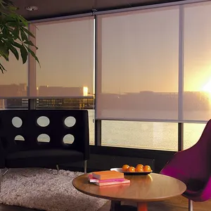 Rideau occultant à roulettes Horizontal, doublure, en matériau <span class=keywords><strong>blanc</strong></span>, pour fenêtres de bureau, stores roulants, 1 pièce - Product Image 1