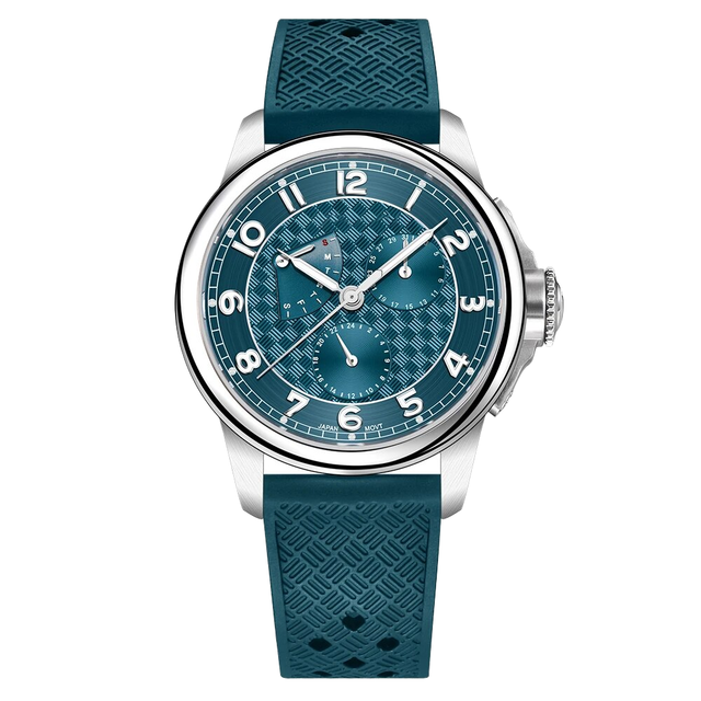 For Luxuryl Quartz Analog Watch Leather Strap Luminous Hands 3BAR Water Resistance