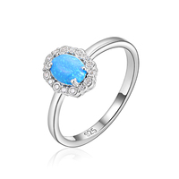 Bague en argent sterling 925 originale minimaliste faite à la main XYOP, opale, artisanat exquis, beauté intemporelle