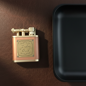 Accendino a Gas YB-028 Economico in Rame con Fiamma Regolabile a Singola Torcia per Sigari, Ricaricabile con Butano - Product Image 5