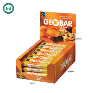 Custom Logo Cmyk Print Glossy Laminering Iso9001 Gecertificeerde Recyclebare Kartonnen Proteïne <span class=keywords><strong>Bar</strong></span> Snickers Spice Teller <span class=keywords><strong>Display</strong></span> <span class=keywords><strong>Box</strong></span> - Product Image 4