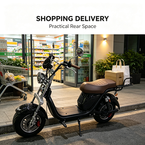 Scooter électrique tout-terrain à pneus larges pour adultes avec siège, mini-moto électrique, cyclomoteur, vente en gros - Product Image 2