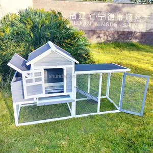 SDC029 egg laying wooden breeding chicken house chicken cage chicken coop with large run