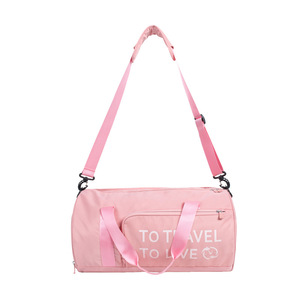 Borsa da viaggio da donna con separazione a secco e bagna da viaggio borsa da viaggio impermeabile in nylon <span class=keywords><strong>borsone</strong></span> da viaggio rosa - Product Image 2
