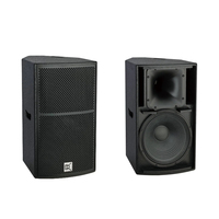 CVR PRO AUDIO 2-way 15'' Active Full Range PA Speakers with 350W RMS/1400W Peak Power and Wood Enclosure