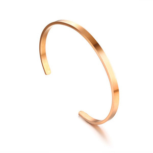 Brazalete Grabado Personalizado, Brazalete Minimalista de Acero Inoxidable para Mujer, Regalo - Product Image 5