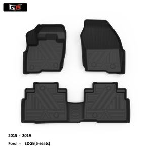 Vente chaude 3 pièces Tpe tapis de sol de voiture accessoires d'intérieur de voiture tapis de pied pour 2015-2019 <span class=keywords><strong>Ford</strong></span> <span class=keywords><strong>EDGE</strong></span> - Product Image 2