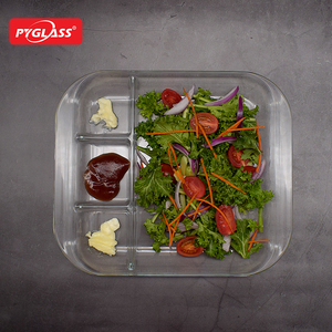 <span class=keywords><strong>Assiette</strong></span> <span class=keywords><strong>en</strong></span> <span class=keywords><strong>verre</strong></span> divisée avec 4 compartiments, assiettes à dîner divisées, <span class=keywords><strong>assiette</strong></span> à petit-déjeuner avec séparateurs - Product Image 2