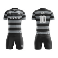 Jersey Sepak Bola Pria Dewasa V-neck Custom Digital Print 100% Polyester, Kaos Klub Seragam Cepat Kering