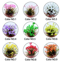 Mini-tufts de fleurs 5mm 104 plantes pour modèles HO et N, matériau floral miniature DIY pour jardin et table de sable
