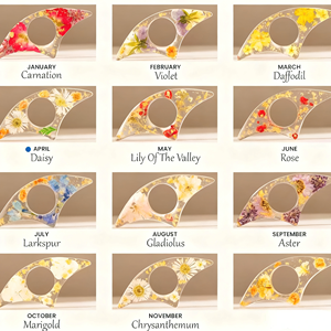 Marcapáginas de Resina con Forma de Flor de Nacimiento, Transparente, con Anillo para el Pulgar, Accesorios de Lectura para Maestros y Estudiantes - Product Image 3