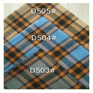 Cổ Phiếu Sẵn Sàng Bán Buôn Sọc Sọc Kiểm Tra Sợi Nhuộm Flannel Vải Người Đàn Ông Của Trường Đồng Phục Áo Sơ Mi Làm Dệt Chất Liệu Cotton Cho Bé Trai - Product Image 1