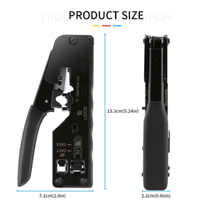 Multifunctional Network Pliers All-in-One EZ Crimp <strong>Tool</strong> for CAT5 CAT6 CAT7 RJ45 RJ11 RJ12 Wire <strong>Crimping</strong> Pass Through <strong>Tool</strong> - Product Image 3