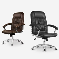 Chaise de bureau exécutive ergonomique moderne en cuir synthétique, inclinable, avec accoudoirs réglables et appui-tête, pour la maison, la conférence, le bureau et l'ordinateur