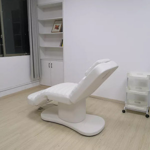 Modern White Electric Beauty Bed 3 CE Motor High-Density Sponge Adjustable Metal Frame 200kg Load Capacity-Massage Beauty Salon - Product Image 4