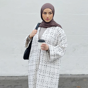 Islamic Clothing <strong>Women</strong> <strong>Winter</strong> Thick <strong>Warm</strong> Modest Abaya <strong>Coat</strong> Dubai Custom Kimono Tweed <strong>Coat</strong> for Muslim - Product Image 4