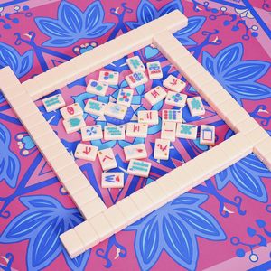 Tuiles de Mahjong en Acrylique Rose Coquille, Durables, Motifs Personnalisés, Idéales pour le Jeu et la Présentation - Product Image 5