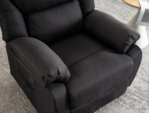 Chaise longue et inclinable à télécommande électrique moderne <span class=keywords><strong>2</strong></span>-en-1, <span class=keywords><strong>fauteuil</strong></span> de massage extensible en tissu pour le salon et le bureau - Product Image 6