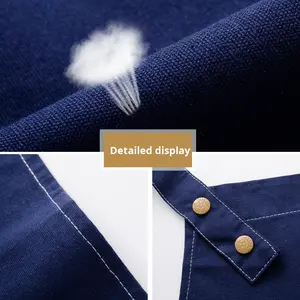 Grembiule da Lavoro per Ristorante Nuovo Stile con Logo Stampato, in Tela Coreana, Moda Donna, per Cucina e Casa, Uomo, Anti-pilling - Product Image 4