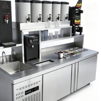 Agitateur à bulles de thé électrique en acier inoxydable, mélangeur automatique de thé au lait Boba avec une capacité de 200 L pour les cafés et les magasins de thé au lait
