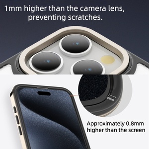 Funda Magnética Transparente Antigolpes para iPhone 17 Pro Max, Carcasa Protectora <span class=keywords><strong>a</strong></span> Prueba de Golpes para iPhone - Product Image 4