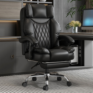Silla de Oficina 817Home, Cómoda <span class=keywords><strong>para</strong></span> Estar Sentado por Tiempo Prolongado, Ajustable, Reclinable, Ergonómica, de Cuero, Ejecutiva, Moderna y Ligera - Product Image 3