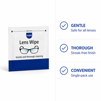 Lingettes nettoyantes pour lunettes, emballées individuellement, douces pour les écrans, vente en gros