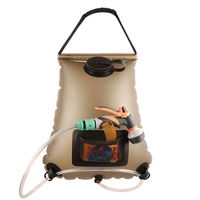 Sac de douche extérieur 20L personnalisé vente chaude mise à niveau TPU sac de douche solaire de camping