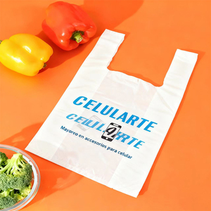 Tùy chỉnh dày siêu thị Vest Túi mua sắm thực hiện t Áo sơ mi túi may mặc túi nhựa cho siêu thị - Product Image 1