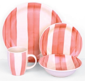 Hiện đại cổ điển đồ ăn 4 người Hand Painted <span class=keywords><strong>Flora</strong></span> Bộ bữa ăn tối vườn sứ gốm giá rẻ đồ ăn wed cutleri Bộ - Product Image 6