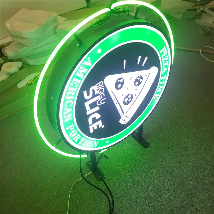 Özel şekil ve boyut açık ışık işareti LED işletme levhaları reklam ışık kutusu