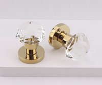 Poignée de tiroir de cuisine en acier cristallin double face solide, serrures cachées foncées, serrure de porte invisible avec finition personnalisable