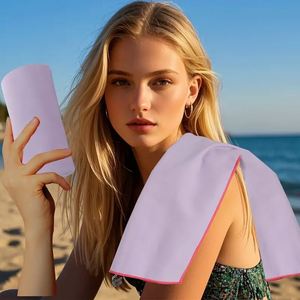 Serviette en microfibre compacte et légère à séchage rapide pour la gym, le camping, la natation, le jogging et les voyages - Avec sac de rangement portable - Product Image 4