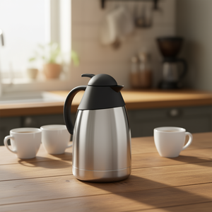 Carafe isotherme en acier inoxydable 1,5 L pour café, thé et boissons chaudes - Product Image 3