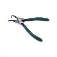 Changlu CL603007 Internal Circlip Pliers Bent Tip Retaining Ring Tool Chrome Molybdenum Steel Green Handle