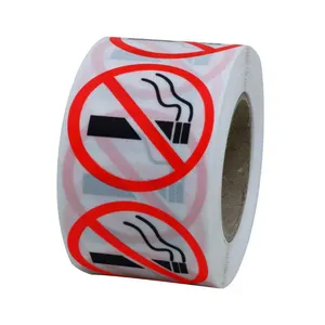 定制防水危险禁烟标签贴纸户外室内标签贴纸警告标志耐热防紫外线