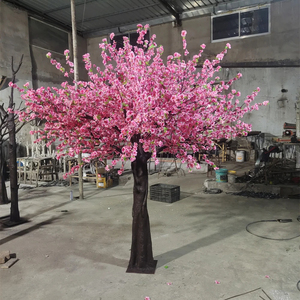 Arbre artificiel de cerisier blanc pour décoration d'événements de restaurant, faux arbre de sakura avec tronc robuste pour décoration de mariage et de jardin - Product Image 5