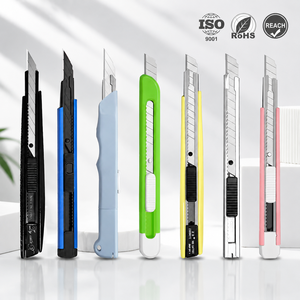Coltelli retrattili con manico in ABS in lega di alluminio per impieghi gravosi coltello multiuso per taglierina con lama a scatto da 9mm - Product Image 1